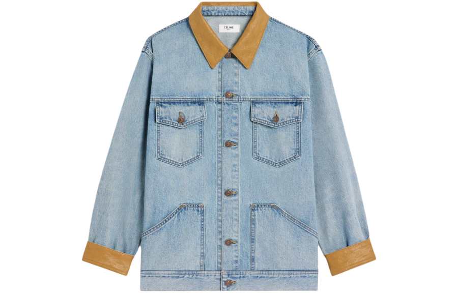 CELINE CELINE Trucker Jacket In Blue Eclipse Wash Denim