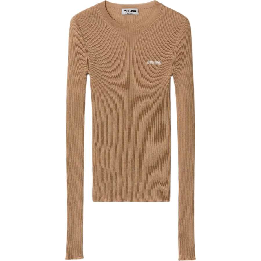 MIU MIU Cashmere Sweater Women's Khaki