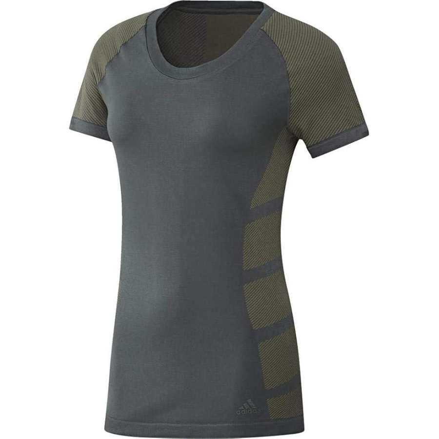 Adidas Adidas T Shirts Women's Khaki Crew Neck Moderate