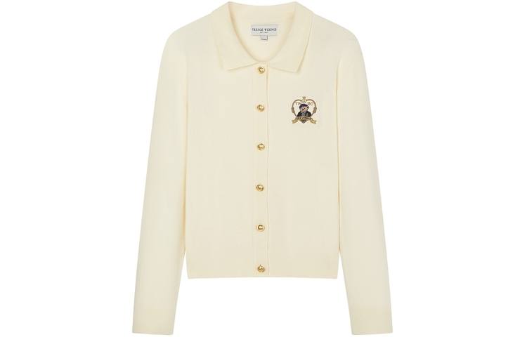 Teenie Weenie Knitwear Women's Polo Collar Moderate Cardigan