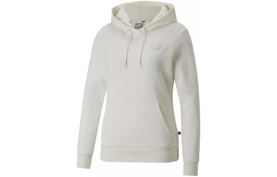 PUMA ESS+EMBROIDERY HOODIE FL NO COLOR Sweatshirt Women's White