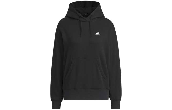 Adidas Adidas Essentials Plus Small Logo French Terry Parka Sweatshirt Women's Black