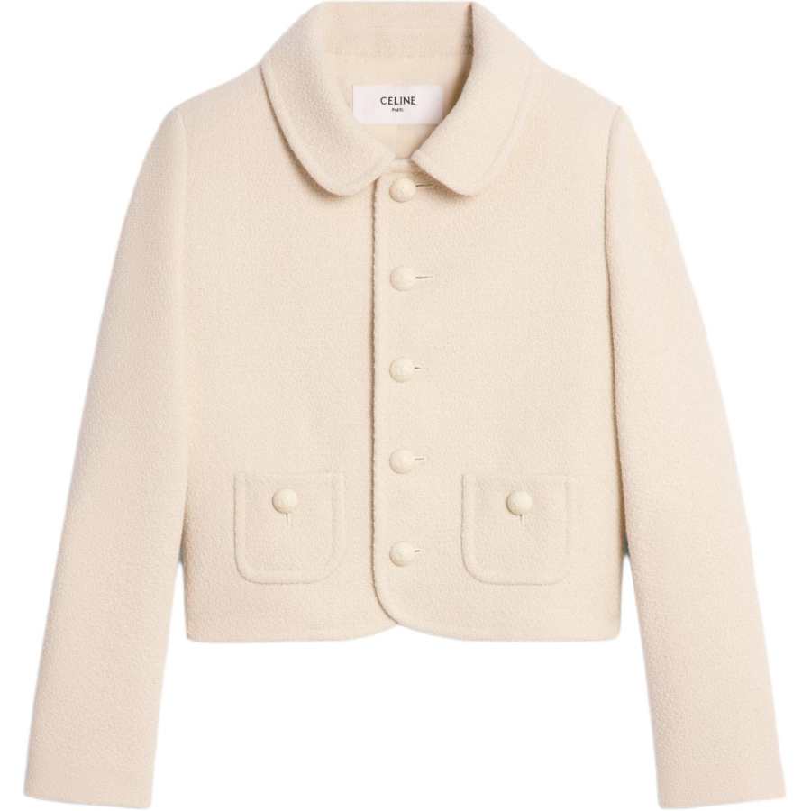 CELINE SS24 Jackets & Coats Women's Milk White