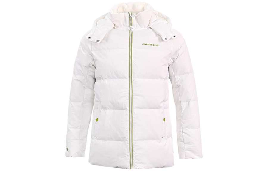 Converse Converse Down Jackets Women's White Hooded Moderate Other