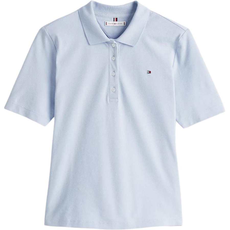 Tommy Hilfiger Polo Shirt Women's Light Blue