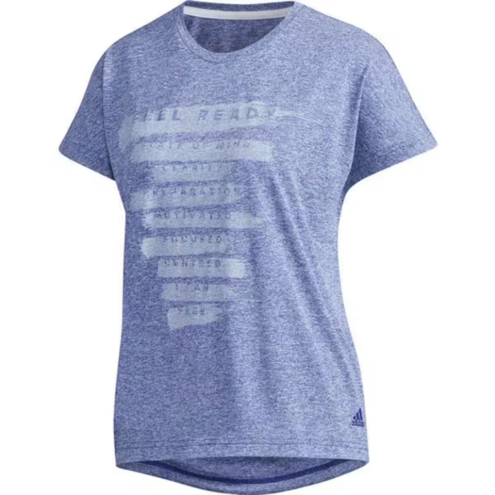 Adidas Adidas T Shirts Women's Blue Crew Neck Moderate