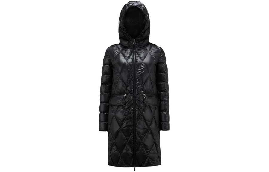 Moncler Down Jackets Women's Black Hooded Moderate Other