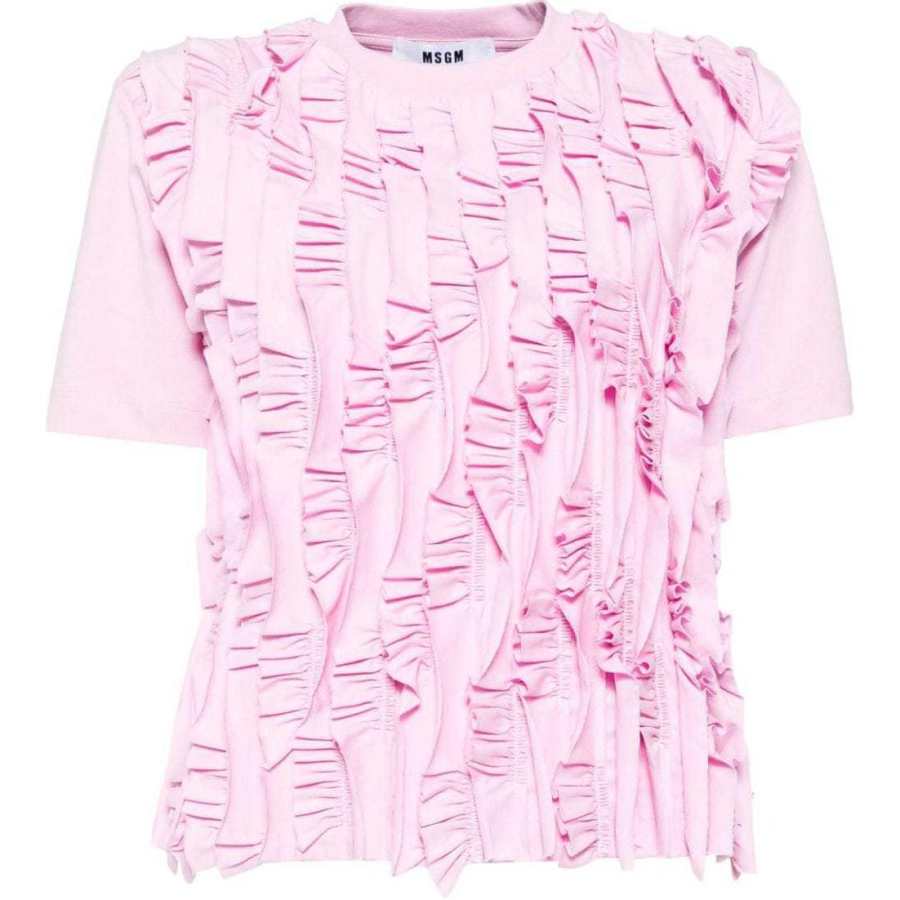 MSGM MSGM Ruffled Cotton T-shirt