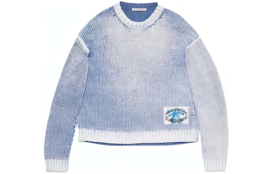 Acne Studios Acne Studios Logo Patch Long Sleeved Knitted Jumper