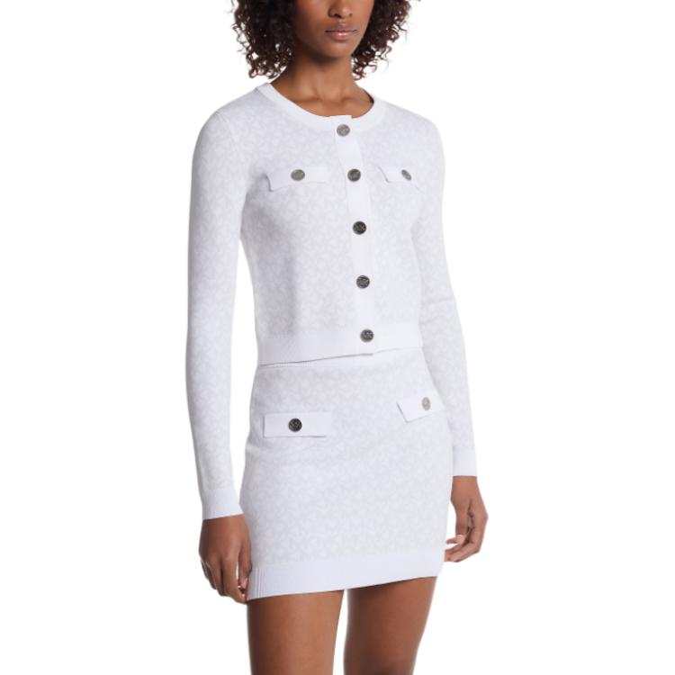 MICHAEL KORS Logo Jacquard Cropped Jacket