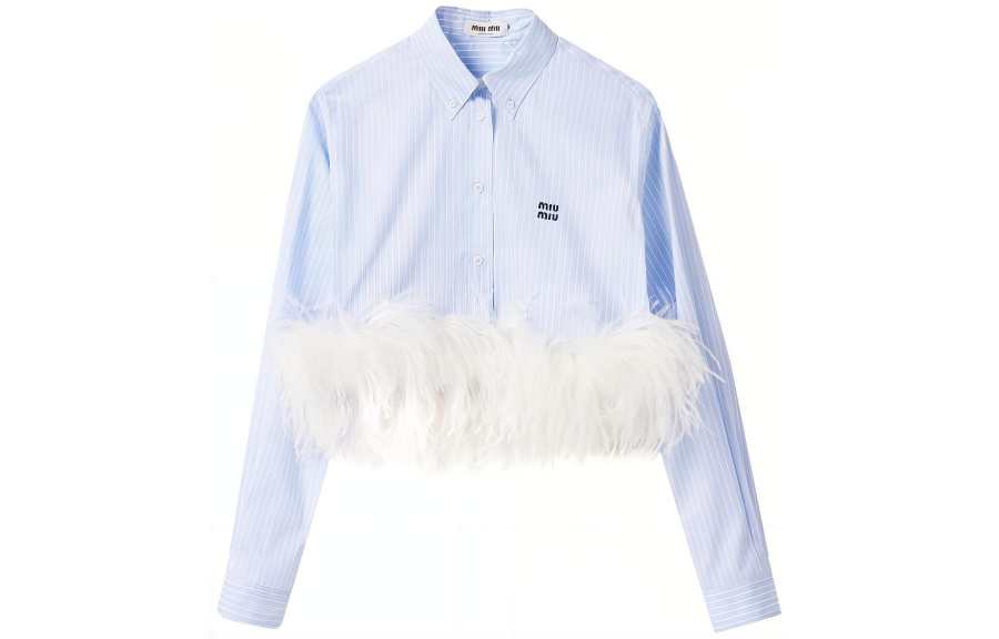 MIU MIU SS24 Shirt Women's Sky Blue