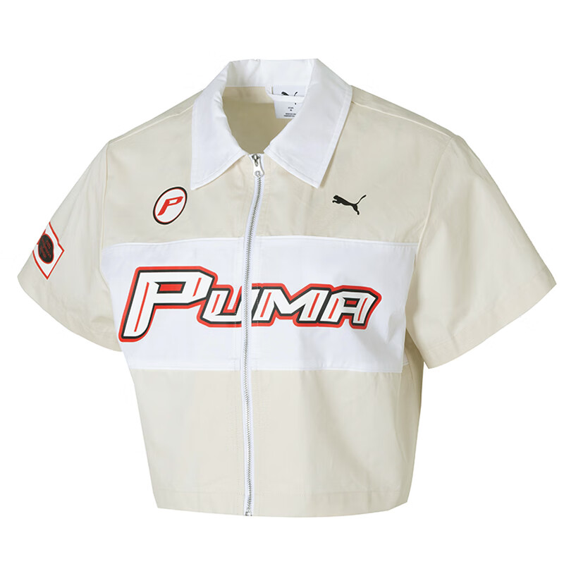 PUMA Shirts Women's Beige Lapel Moderate