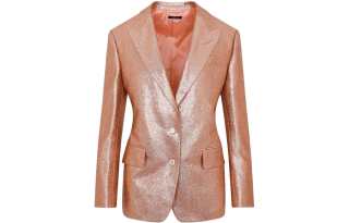 Tom Ford Single-Breasted Glitter Detailed Blazer