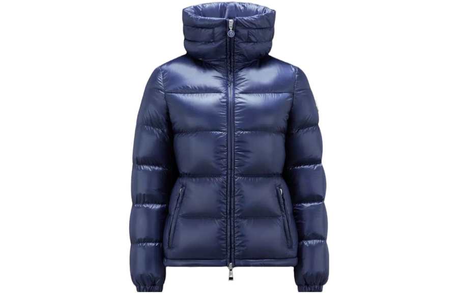 Moncler Moncler Douro Logo Patch Zip-Up Puffer Jacket