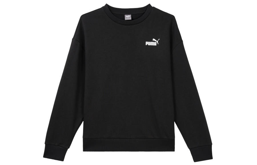 PUMA Sweatshirts Women's Black Crew Neck Moderate Other