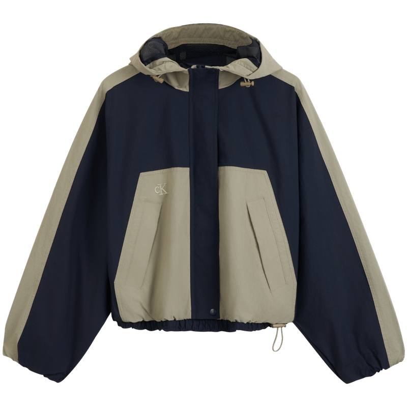 CALVIN KLEIN SS25 Jackets & Coats Women's Laurel Brown/Navy Blue
