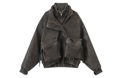 RUNTOTHEFUTURE Workwear Jackets & Coats Unisex Brown Gray