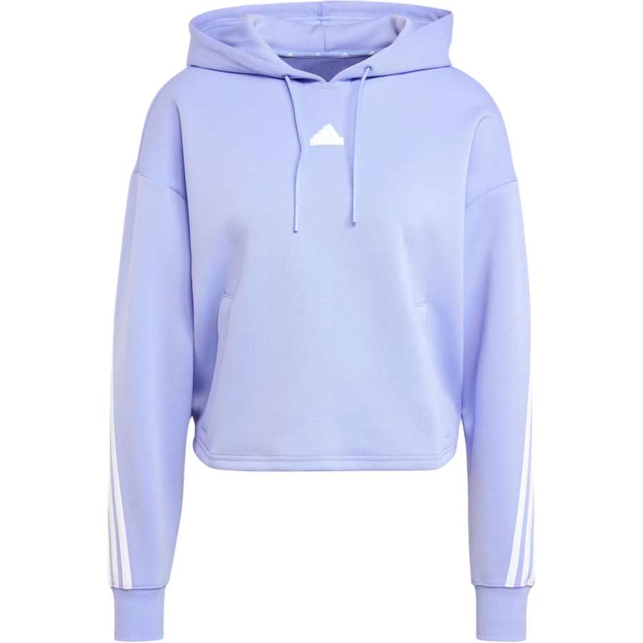 Adidas Adidas Future Icons FW24 3 Stripes Hoodie Sweatshirt Women's Blue Purple