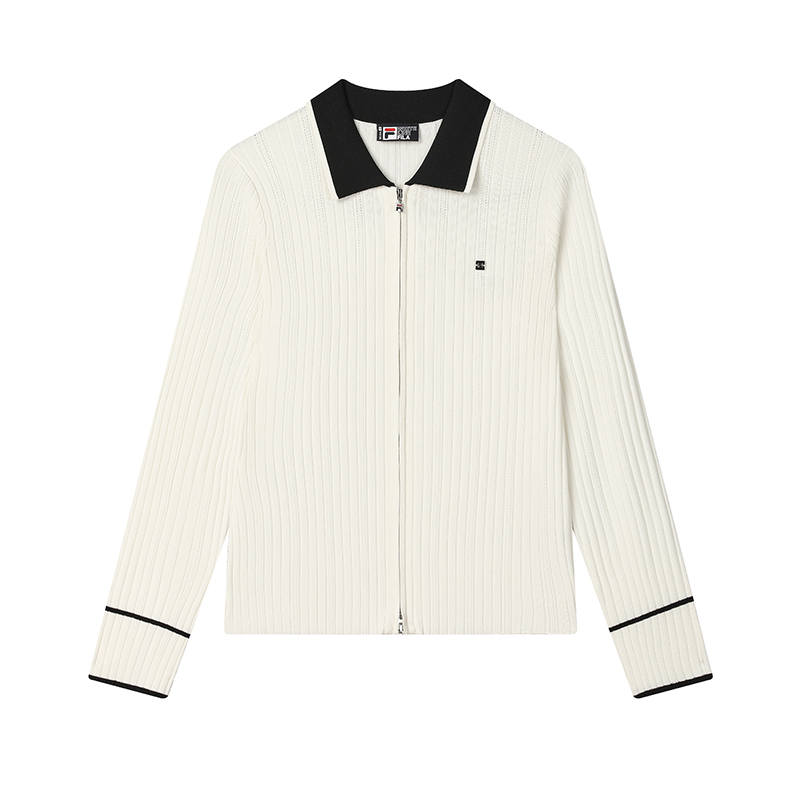 FILA WHITE Women's Knitwear Top Women's Steam White