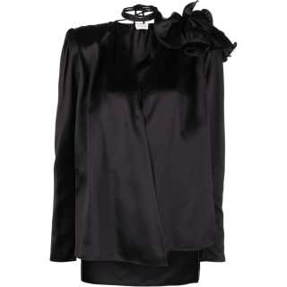 Magda Butrym Classic Shirred Flower Blouse