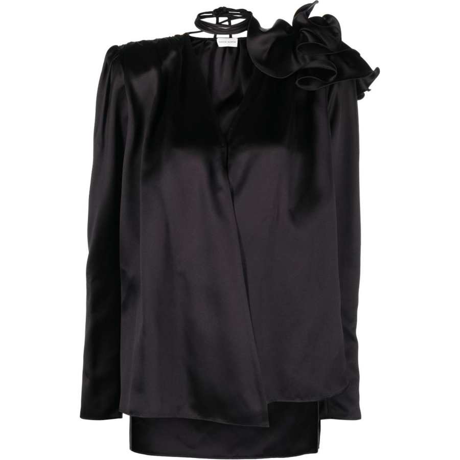 Magda Butrym Classic Shirred Flower Blouse