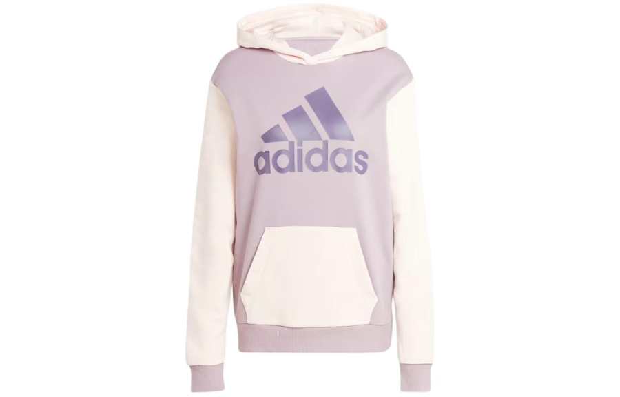 Adidas Adidas Essentials Logo Boyfriend Fleece Hoodie Sweatshirt Women's Purple