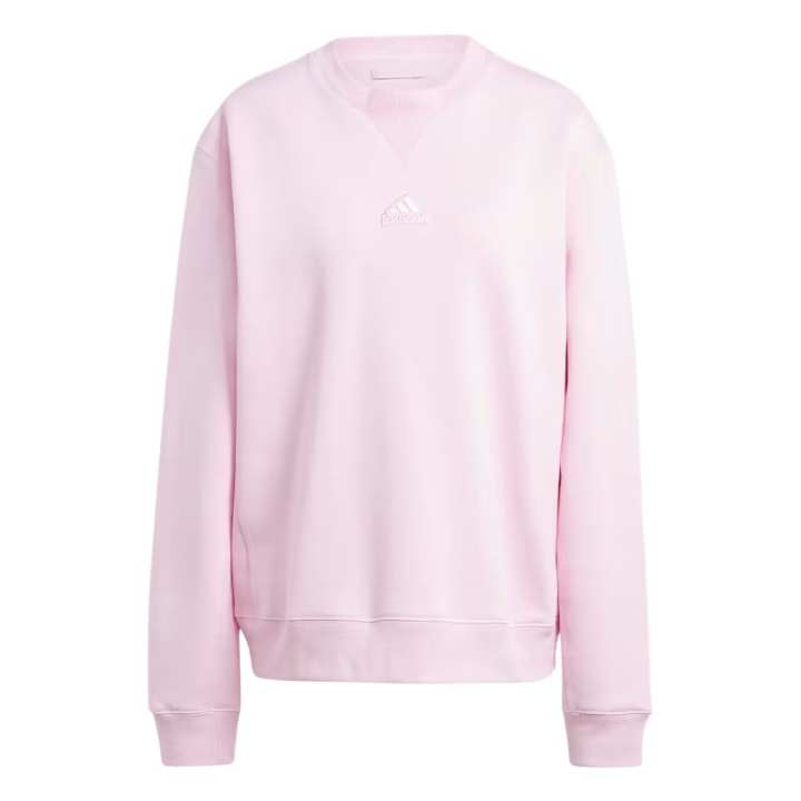 Adidas Adidas Embroidered French Terry Sweatshirt Clear Pink
