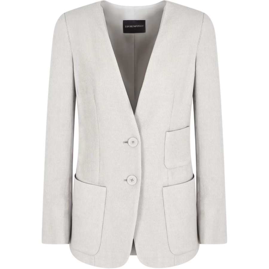 EMPORIO ARMANI Single Breasted V Neck Blazer