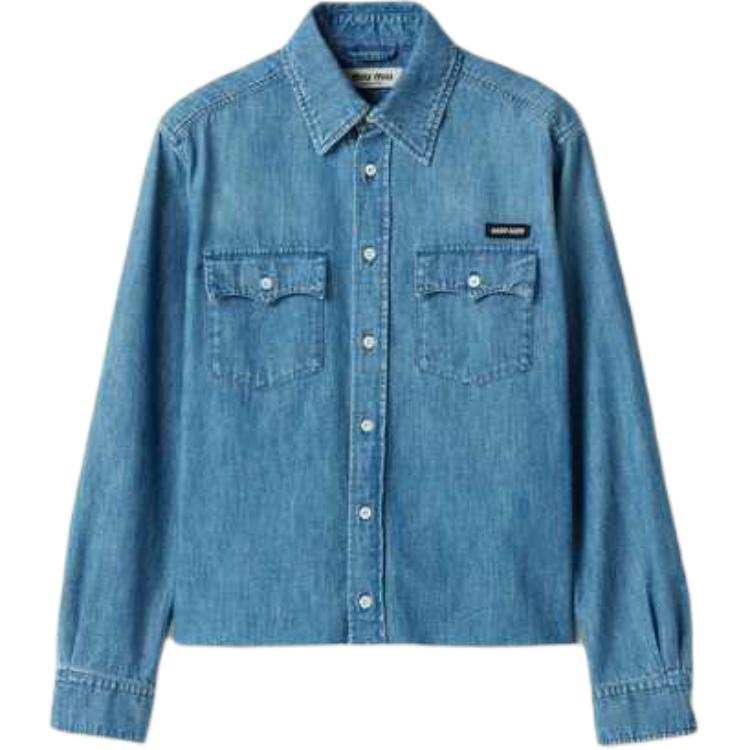 MIU MIU MIU MIU Long Sleeved Button Up Shirt
