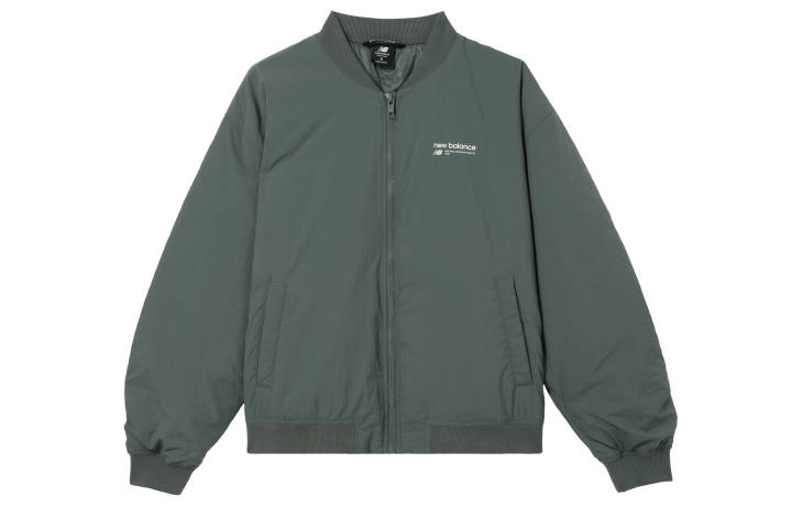New Balance New Balance Linear Heritage Woven Bomber Jacket Jackets & Coats Women's Graphite Gray