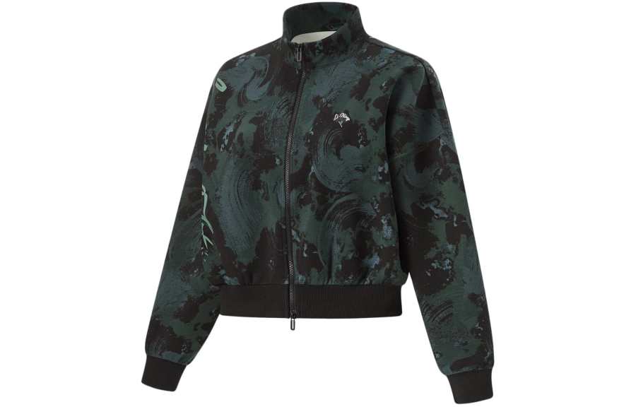 Li-Ning Li Ning Fitness Series Sweatshirt Women's Cloud Emerald Green Dark Green Black