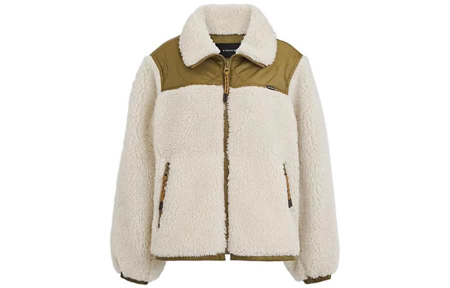 COACH COACH Jackets Women's Cream Lapel Moderate Other