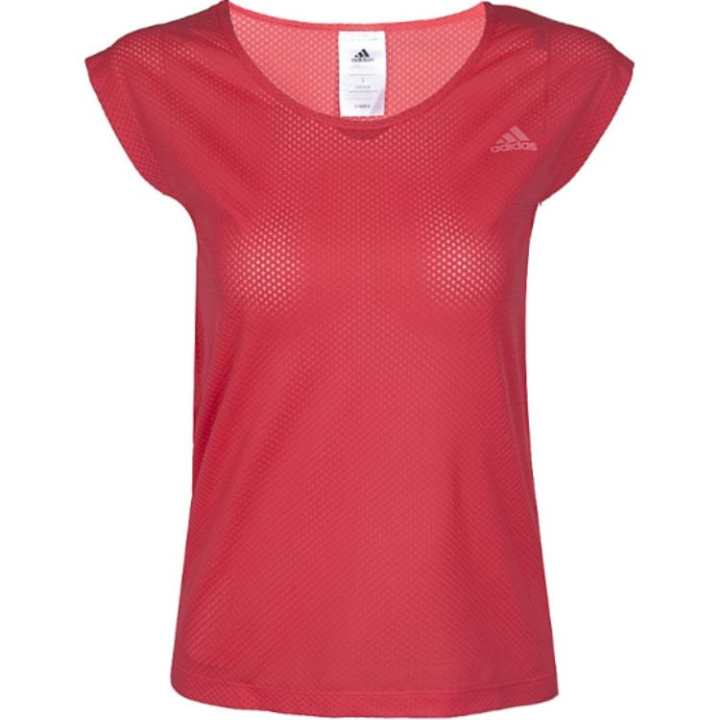 Adidas Adidas T Shirts Women's Red Crew Neck Moderate