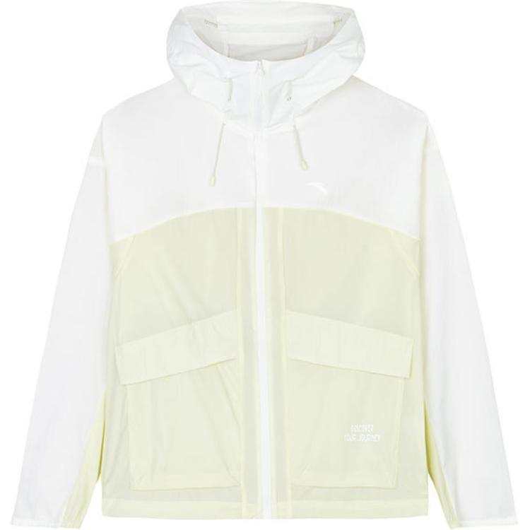 Anta x National Geographic Outdoor Collection Jackets & Coats Women's Papyrus White/Champagne Light Green