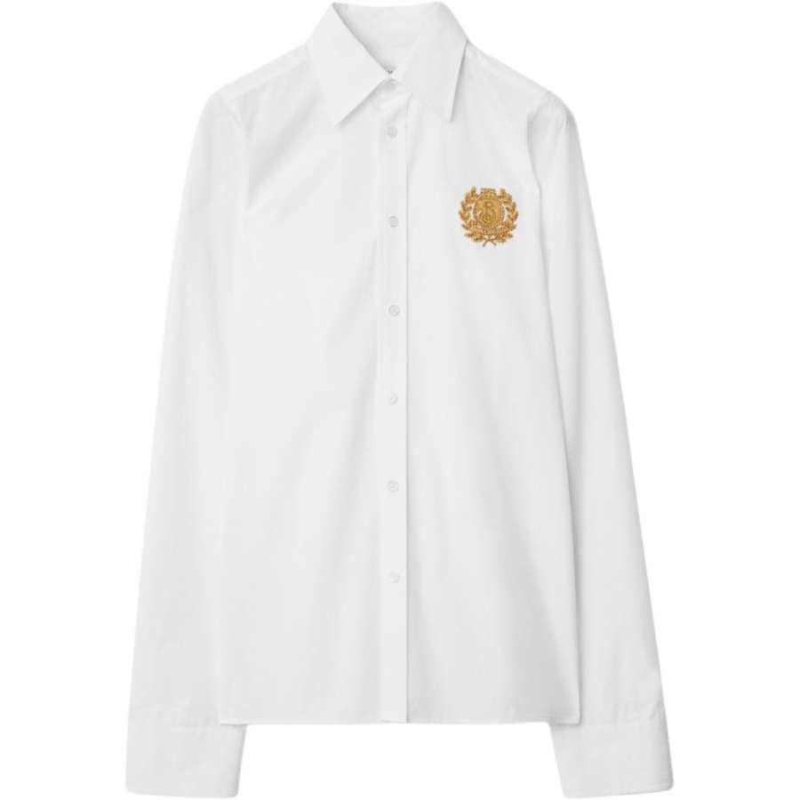 Burberry logo-embroidered shirt