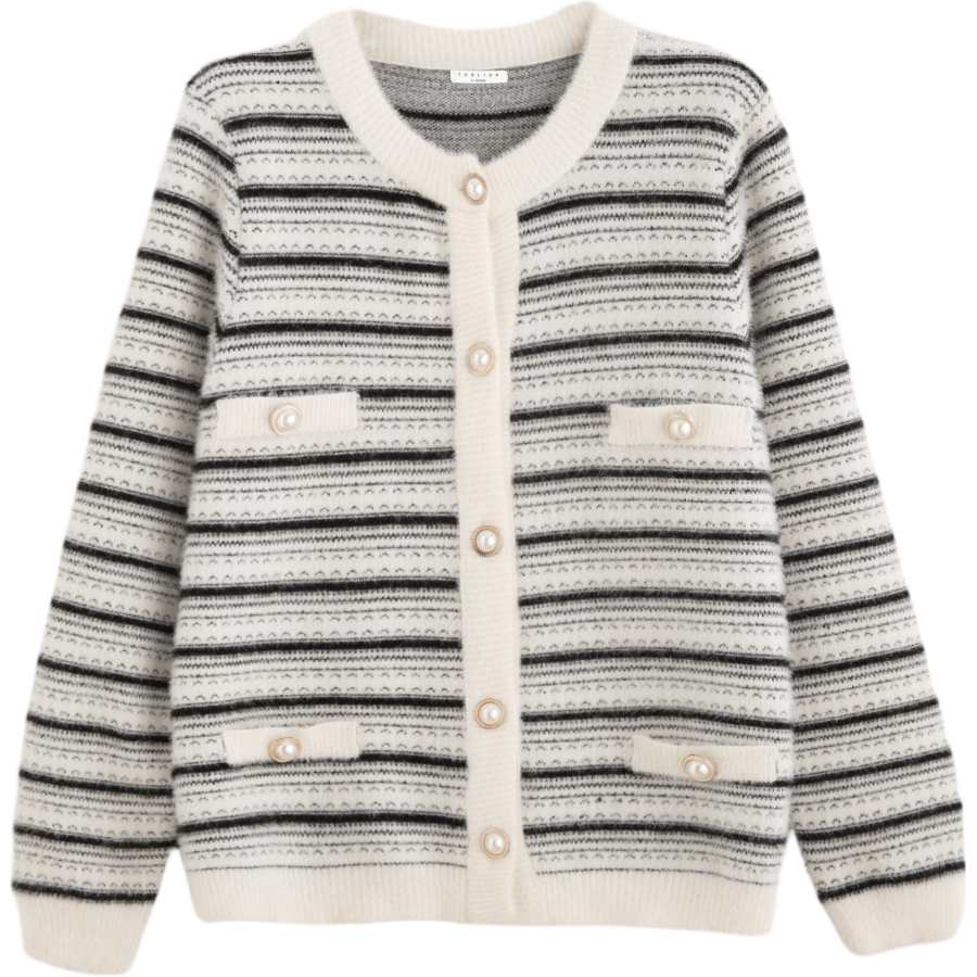 Tonlion Knitwear Women's White Crew Neck Moderate