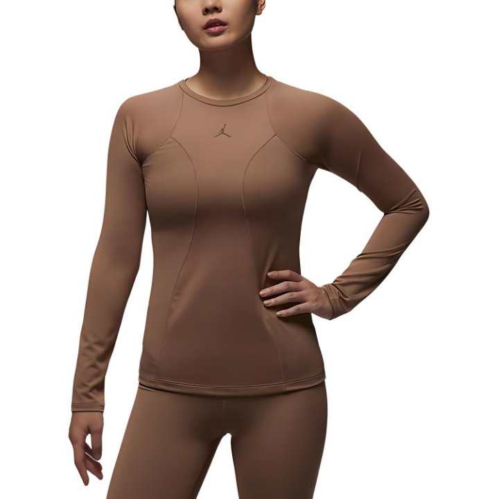Jordan Jordan T Shirts Women's Brown Crew Neck Moderate