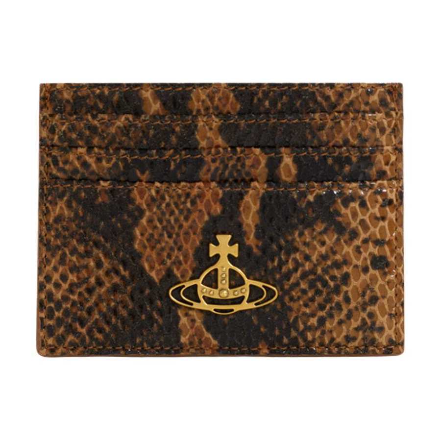 Vivienne Westwood Leather Card Holder Women's Tawny
