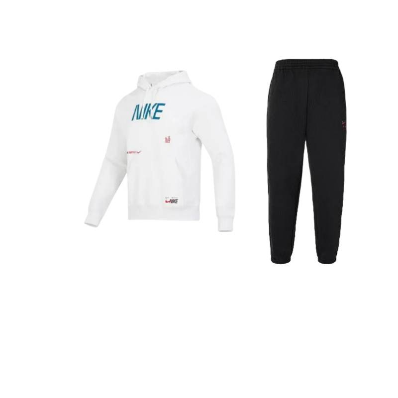 Nike Nike CNY Sportswear Letter Logo Print Knitted Fabric Fleece Lined Hooded Elastic Cuff Pants Casual Sportswear Unisex