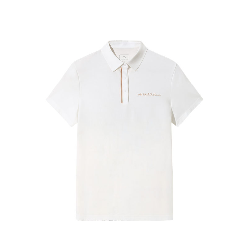 Anta Variety Training Collection Polo Shirt Women's Papyrus White