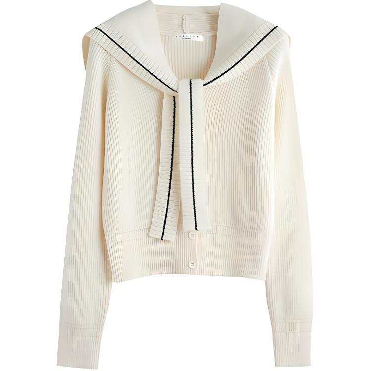 Tonlion Knitwear Women's Milk White