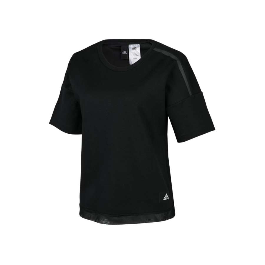 Adidas Adidas T Shirts Women's Black Crew Neck Moderate