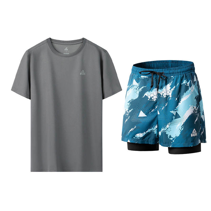 PEAK Fitness Set Unisex Gray+Blue