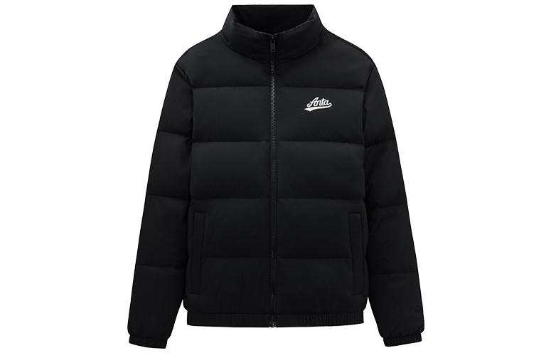 ANTA ANTA Down Jackets Women's Black Stand Collar Moderate Down Jacket