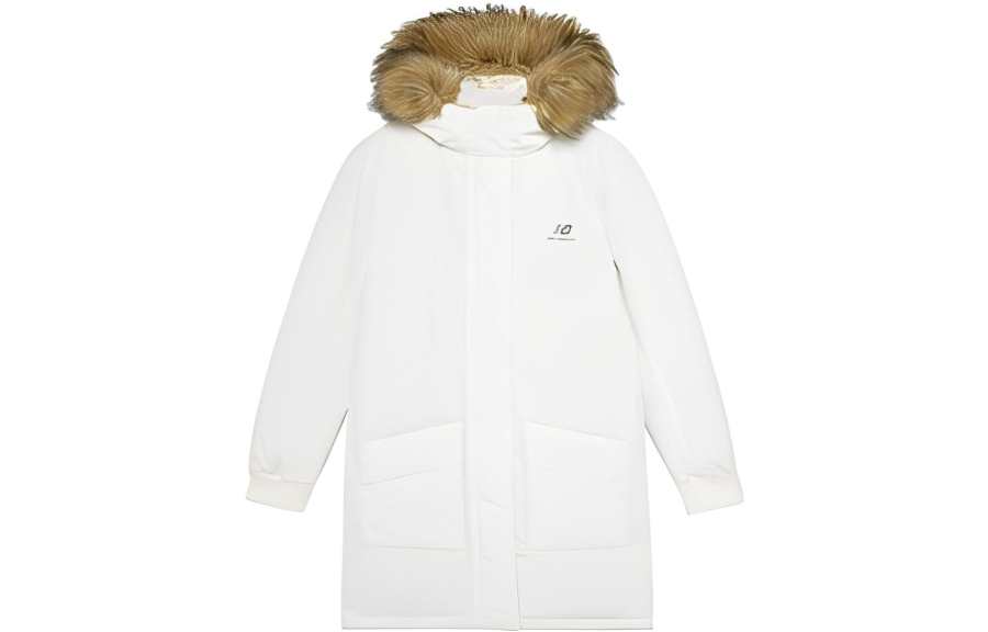 New Balance New Balance Down Jackets Women's White Hooded Moderate Other