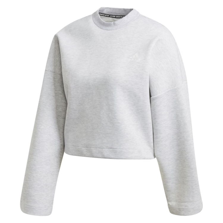 Adidas Adidas Sweatshirts Women's Gray Crew Neck Moderate Other