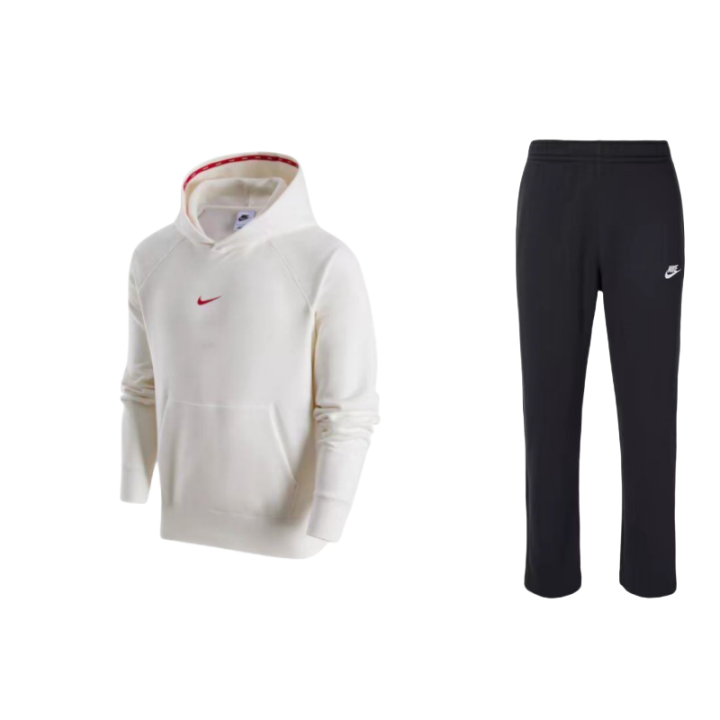 Nike Nike CNY Collection Brand Logo Letter Patterned Print Fleece Lined Pullover Hoodie Knitted Fabric Pants