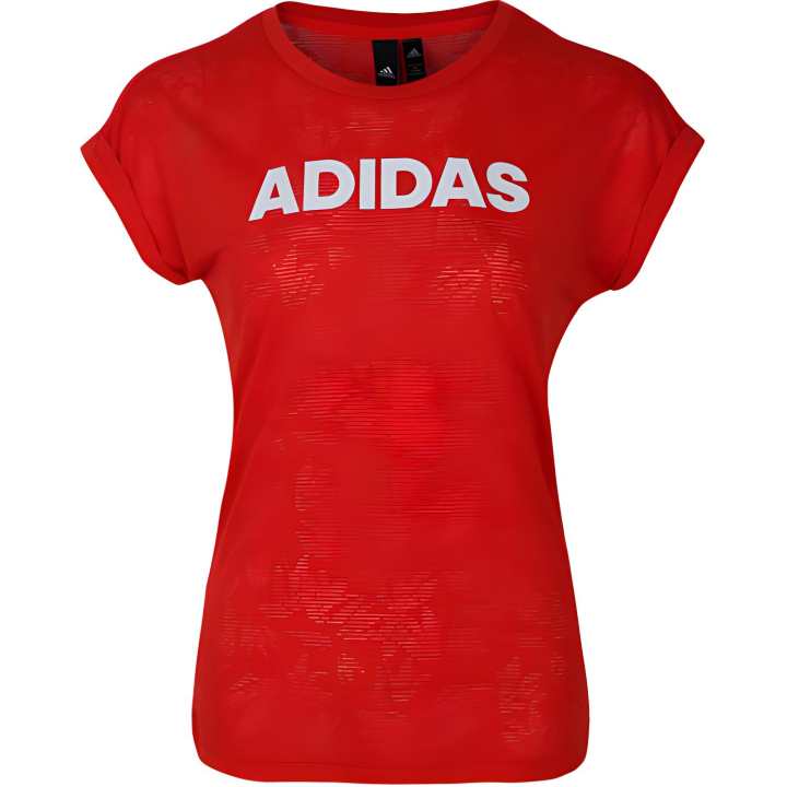Adidas Adidas T Shirts Women's Red Crew Neck Moderate Other