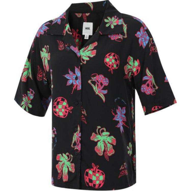Vans Shirts Women's Black Lapel Moderate