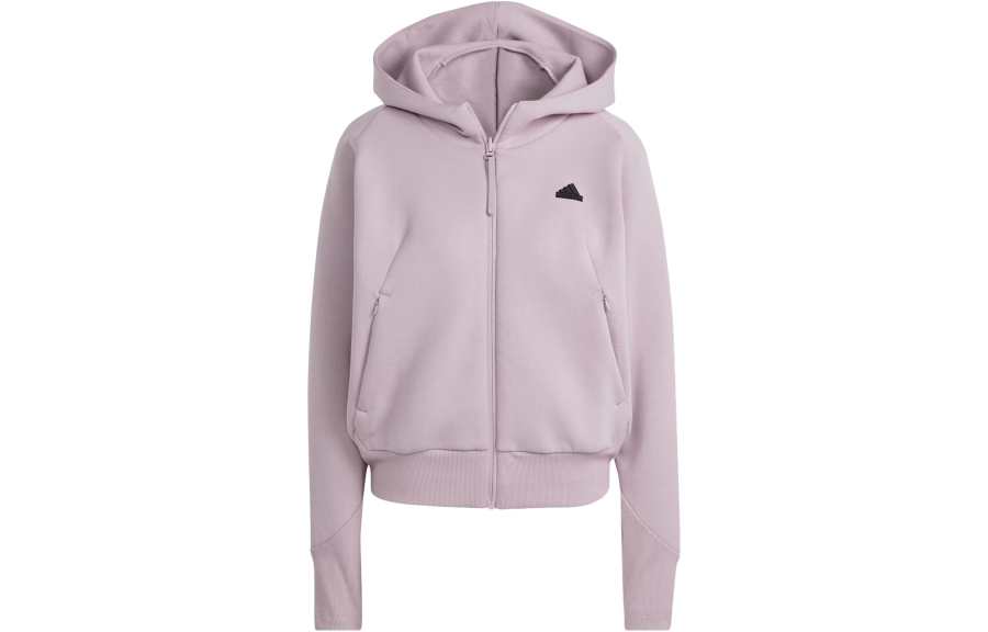 Adidas Adidas Z.N.E. Full Zip Hoodie Sweatshirt Women's Light Purple